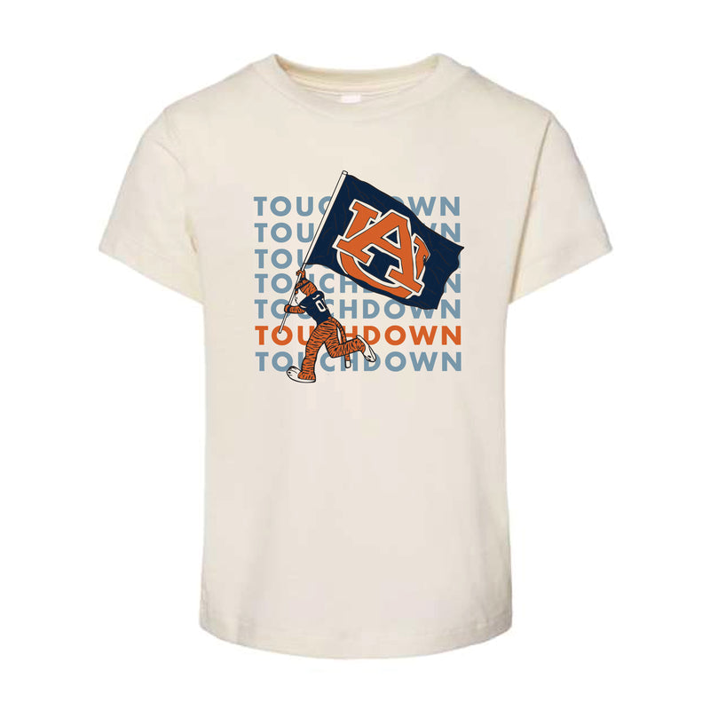 The Touchdown Aubie | Toddler Natural Tee