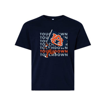 The Touchdown Aubie | Youth Navy Tee