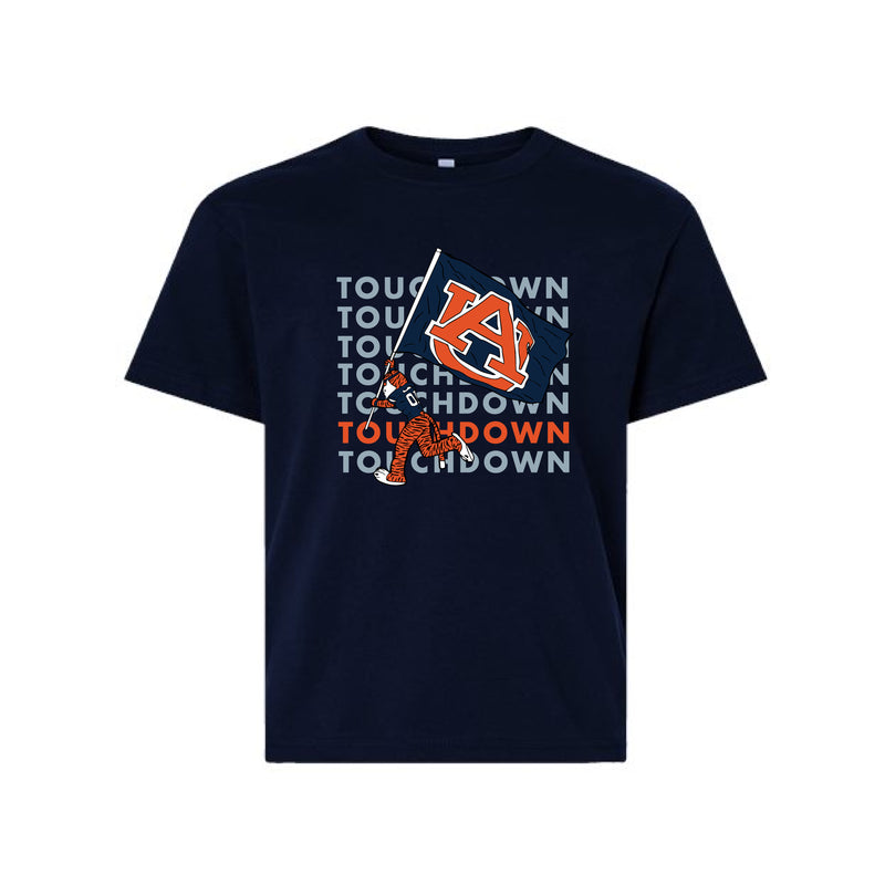 The Touchdown Aubie | Youth Navy Tee