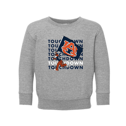 The Touchdown Aubie | Toddler Heather Crewneck Sweatshirt