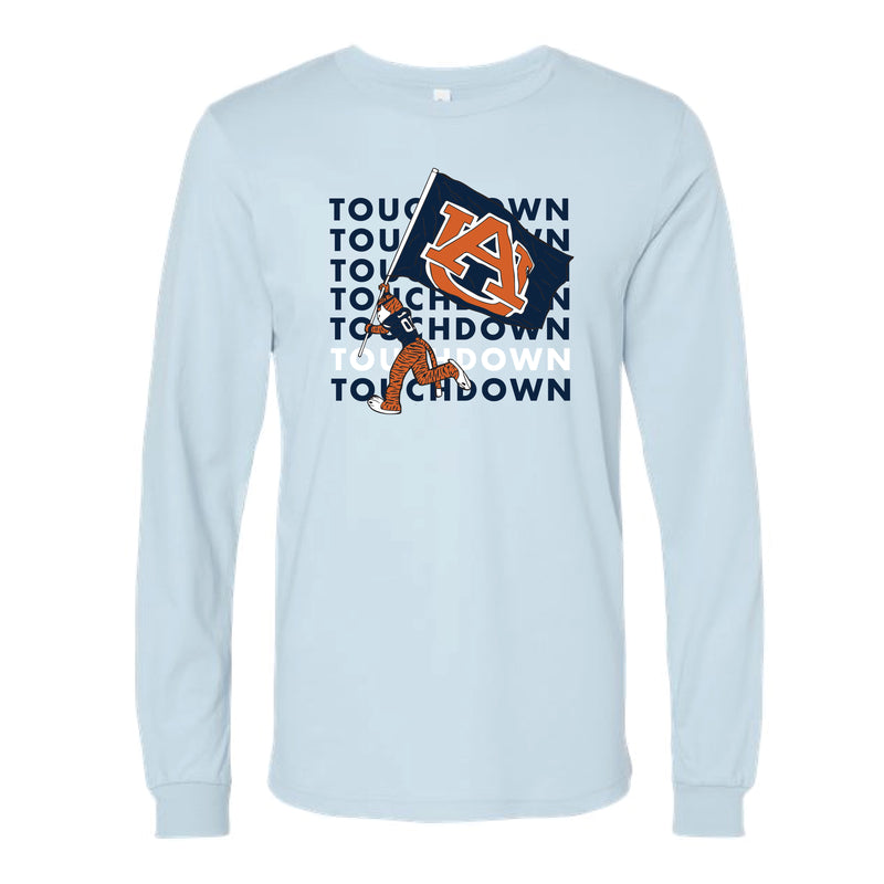 The Touchdown Aubie | Baby Blue Long Sleeve