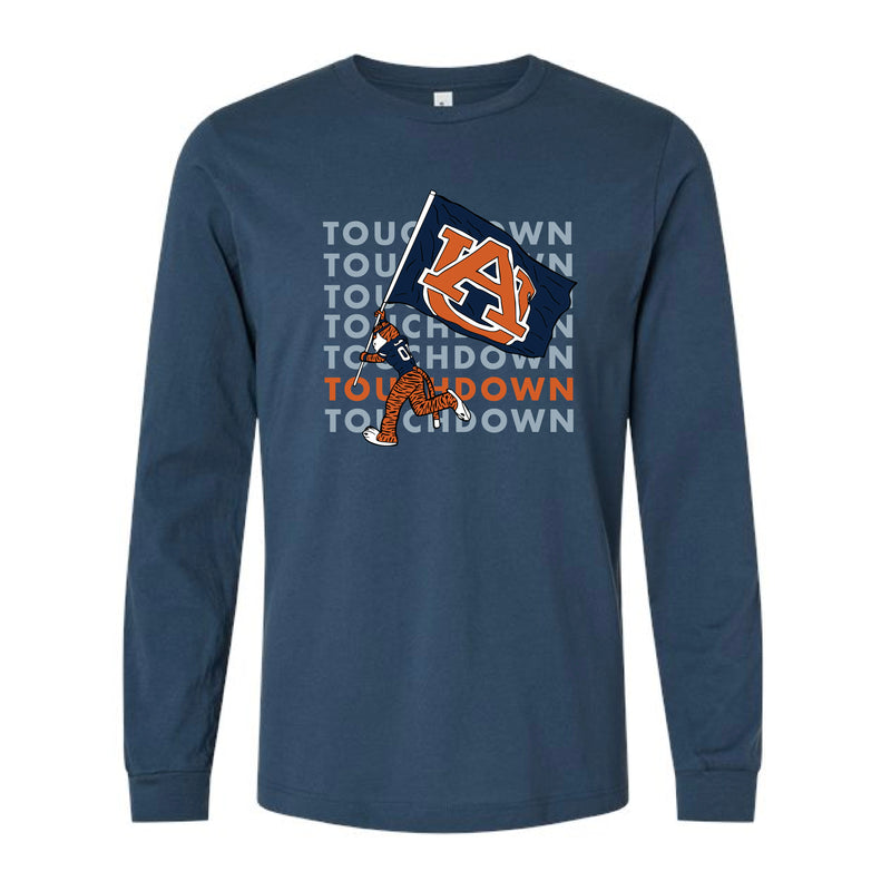 The Touchdown Aubie | Vintage Navy Long Sleeve Tee