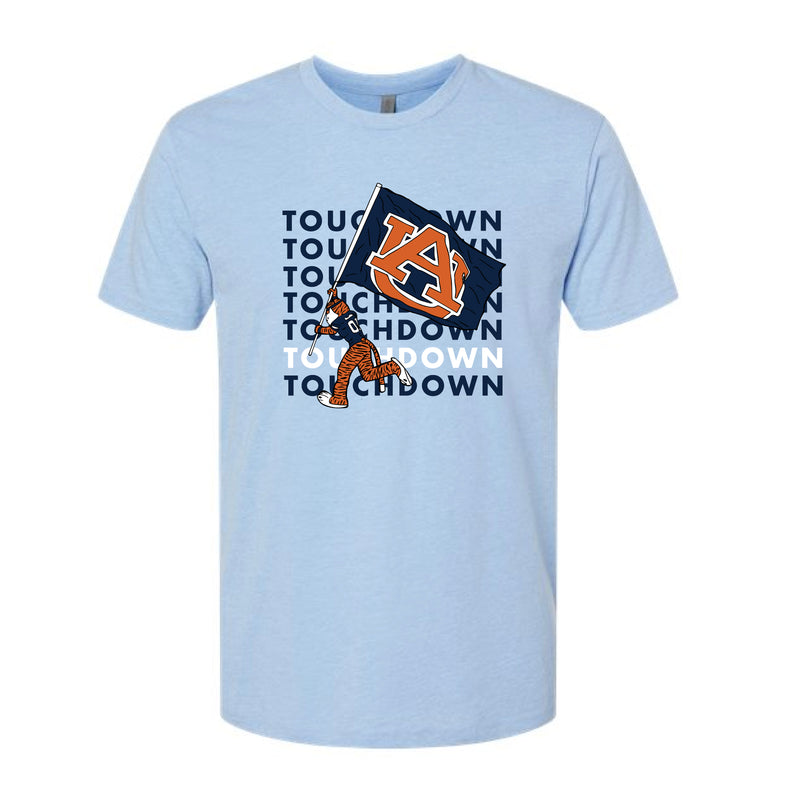 The Touchdown Aubie | Heather Columbia Blue Tee