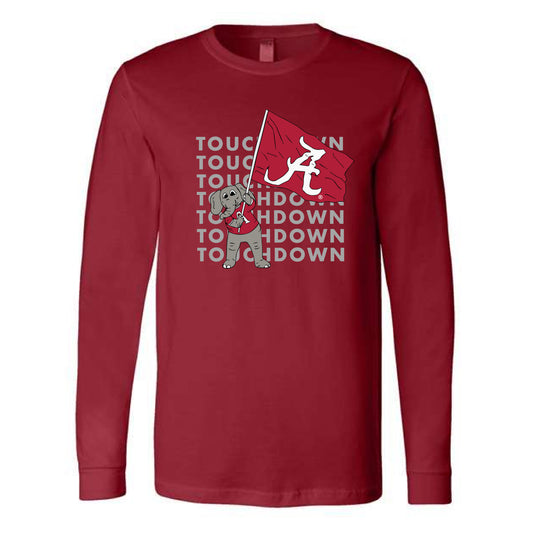 The Touchdown Big Al | Cardinal Long Sleeve Tee