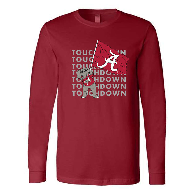 The Touchdown Big Al | Cardinal Long Sleeve Tee
