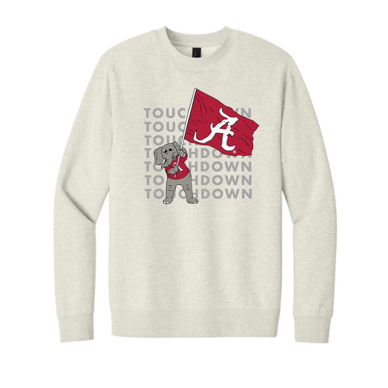 The Touchdown Big Al | Heather Oatmeal Sweatshirt