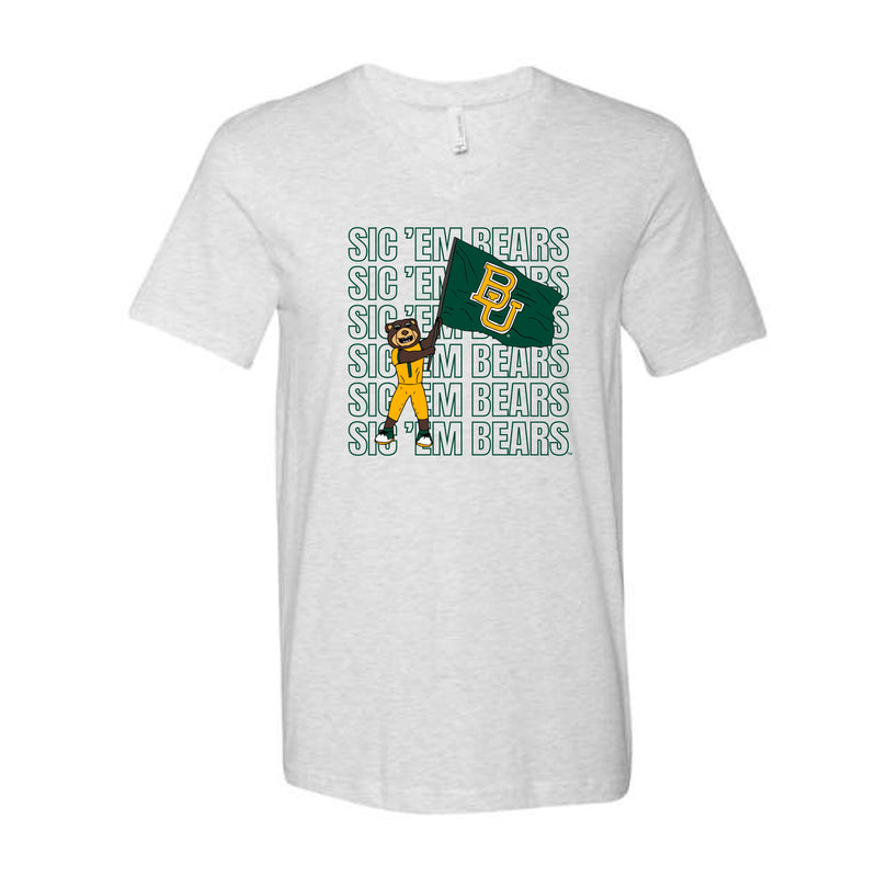 The Touchdown Bruiser | Ash V-Neck Tee