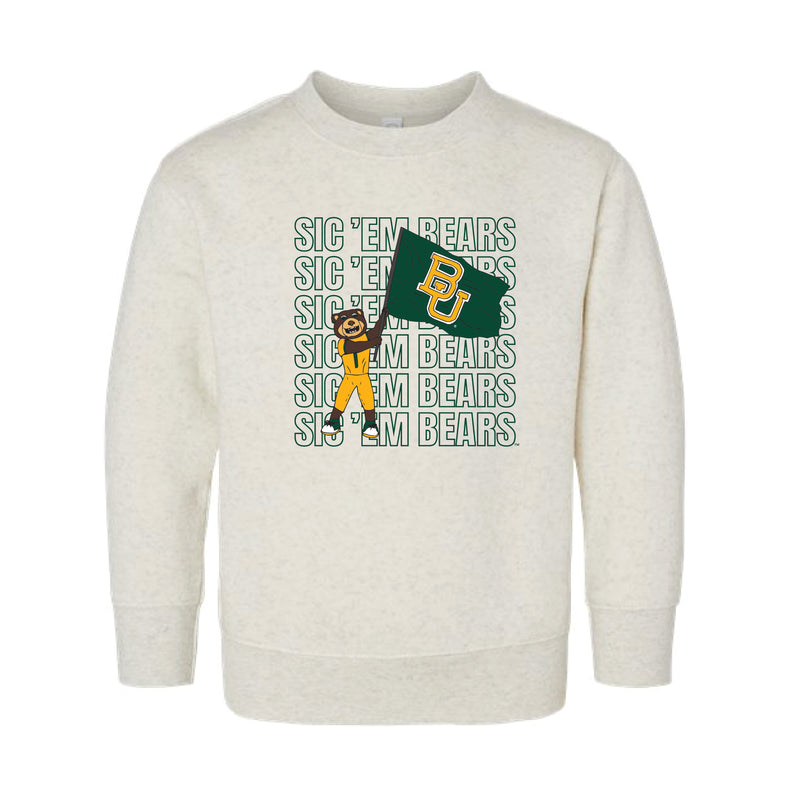The Touchdown Bruiser | Toddler Natural Heather Sweatshirt