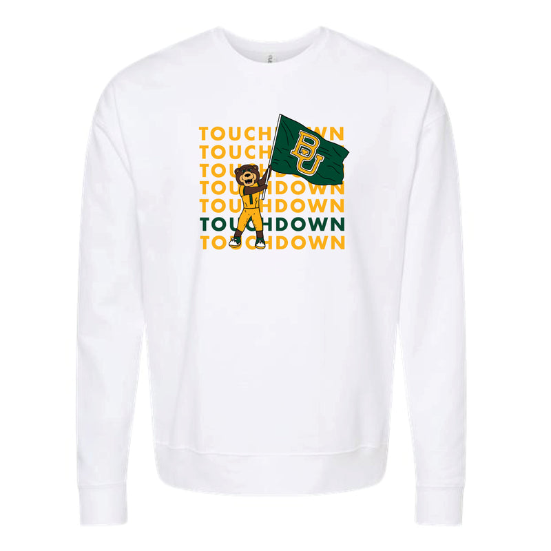 The Touchdown Bruiser | White Sweatshirt