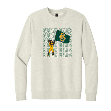 The Touchdown Bruiser | Heather Oatmeal Sweatshirt