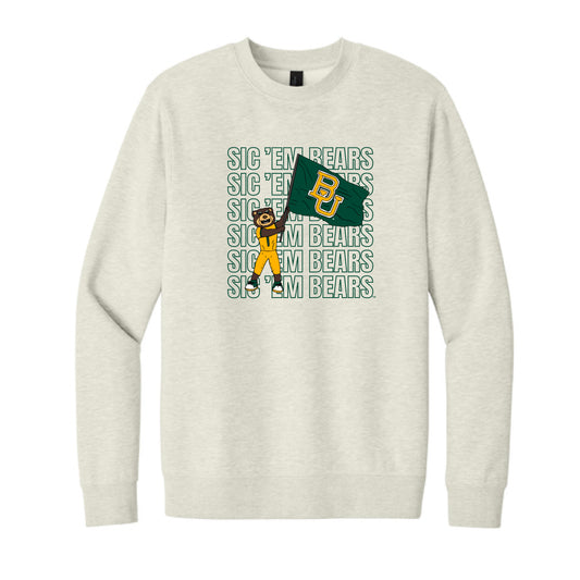 The Touchdown Bruiser | Heather Oatmeal Sweatshirt