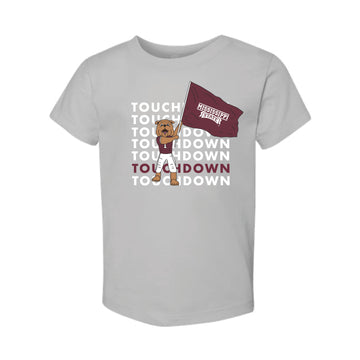 The Touchdown Bully | Toddler Solid Athletic Grey Tee