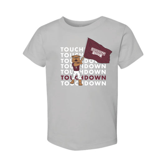 The Touchdown Bully | Toddler Solid Athletic Grey Tee