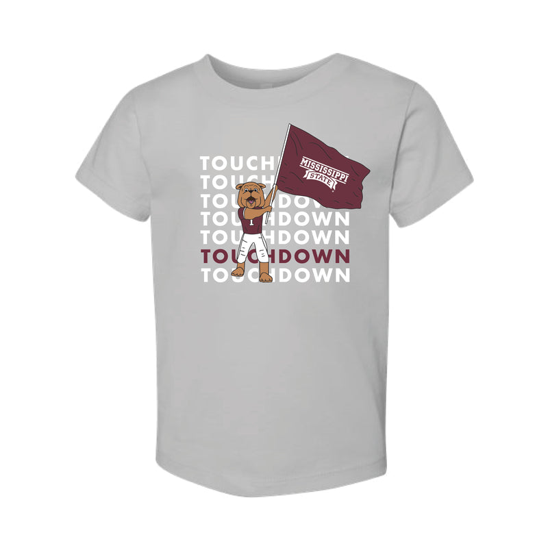 The Touchdown Bully | Toddler Solid Athletic Grey Tee