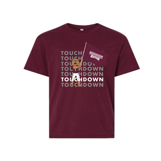 The Touchdown Bully | Youth Maroon Tee