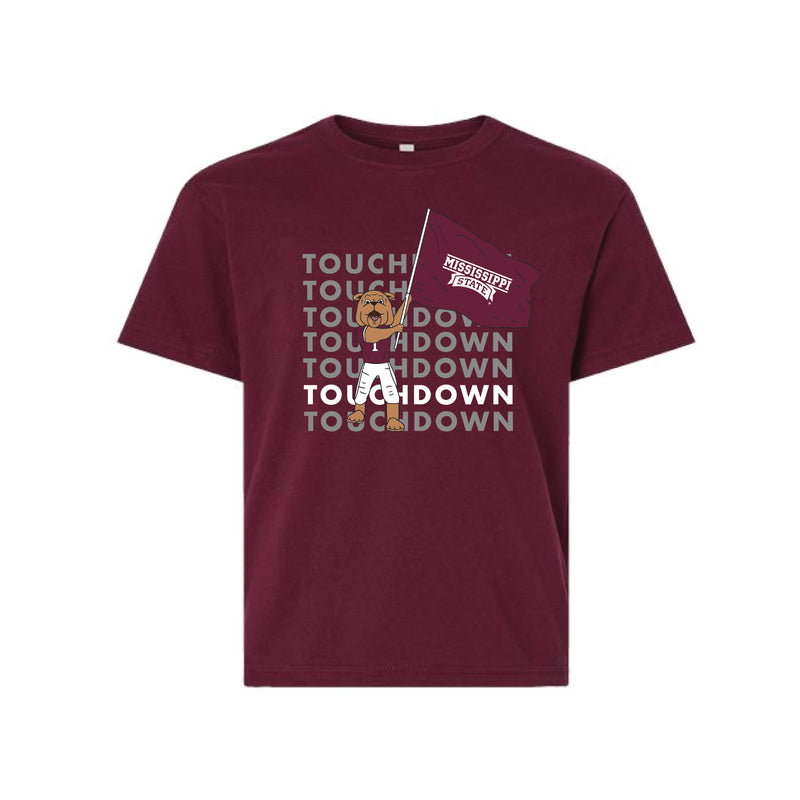 The Touchdown Bully | Youth Maroon Tee
