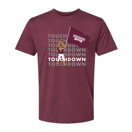 The Touchdown Bully | Heather Maroon Tee