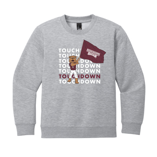 The Touchdown Bully | Youth Light Heather Grey Sweatshirt