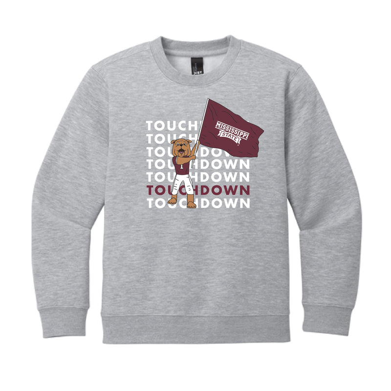 The Touchdown Bully | Youth Light Heather Grey Sweatshirt