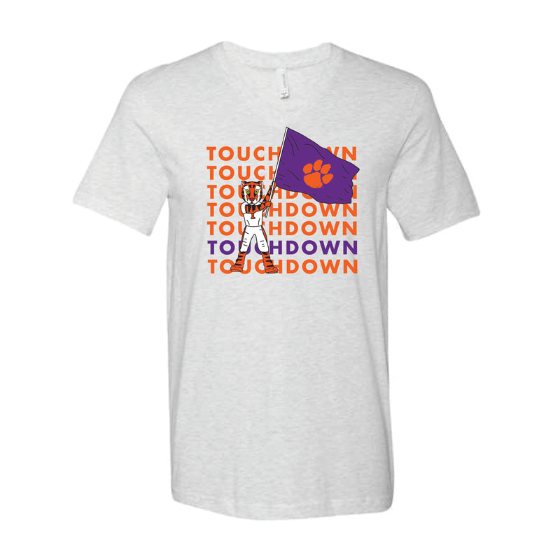 The Touchdown Clemson | Ash V-Neck Tee