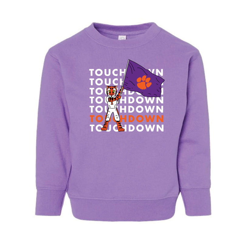 The Touchdown Clemson | Toddler Lavender Sweatshirt