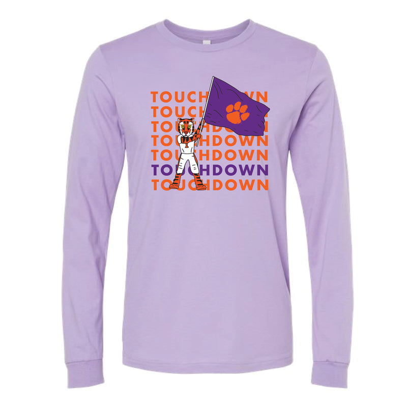 The Touchdown Clemson | Dark Lavender Long Sleeve Tee