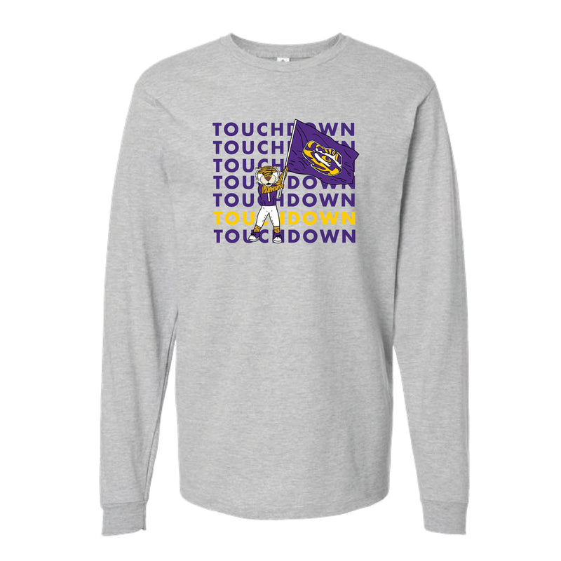 The Touchdown Mike | Heather Grey Long Sleeve