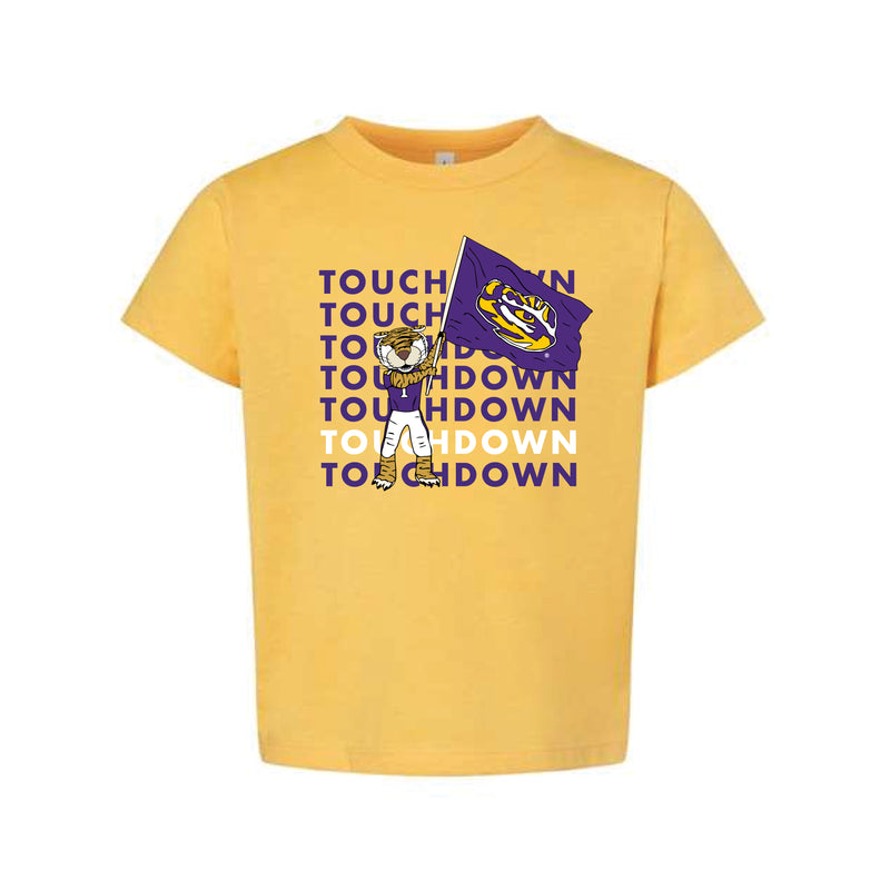 The Touchdown Mike | Toddler Heather Yellow Gold Tee