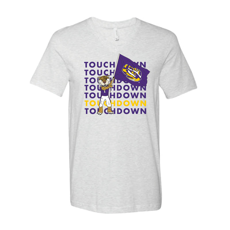 The Touchdown Mike | Ash V-Neck Tee