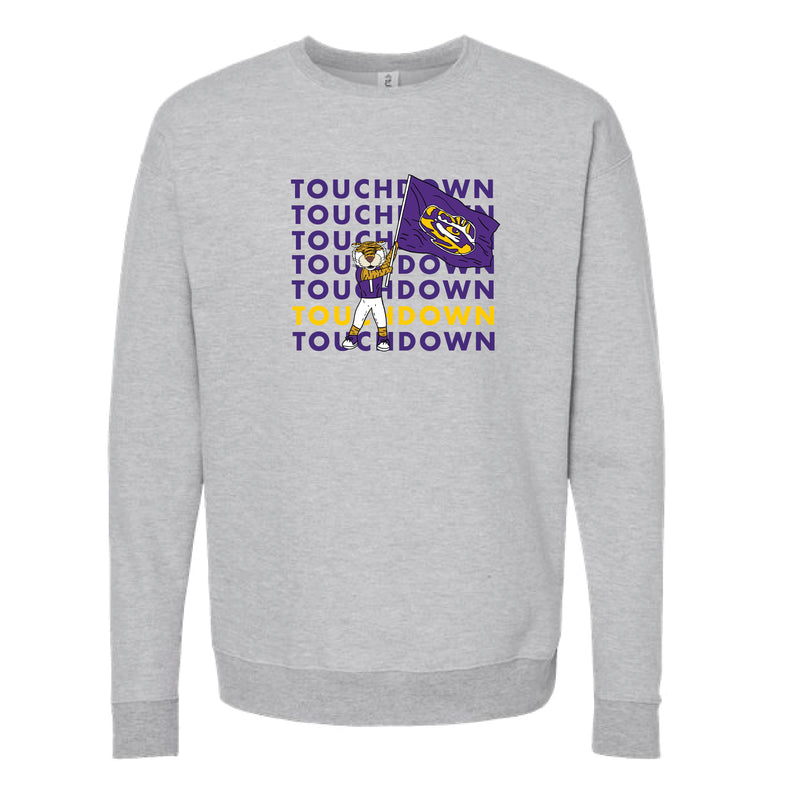 The Touchdown Mike | Heather Grey Sweatshirt