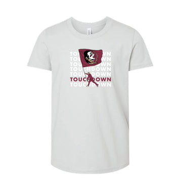 The Touchdown Seminoles | Youth Silver Tee