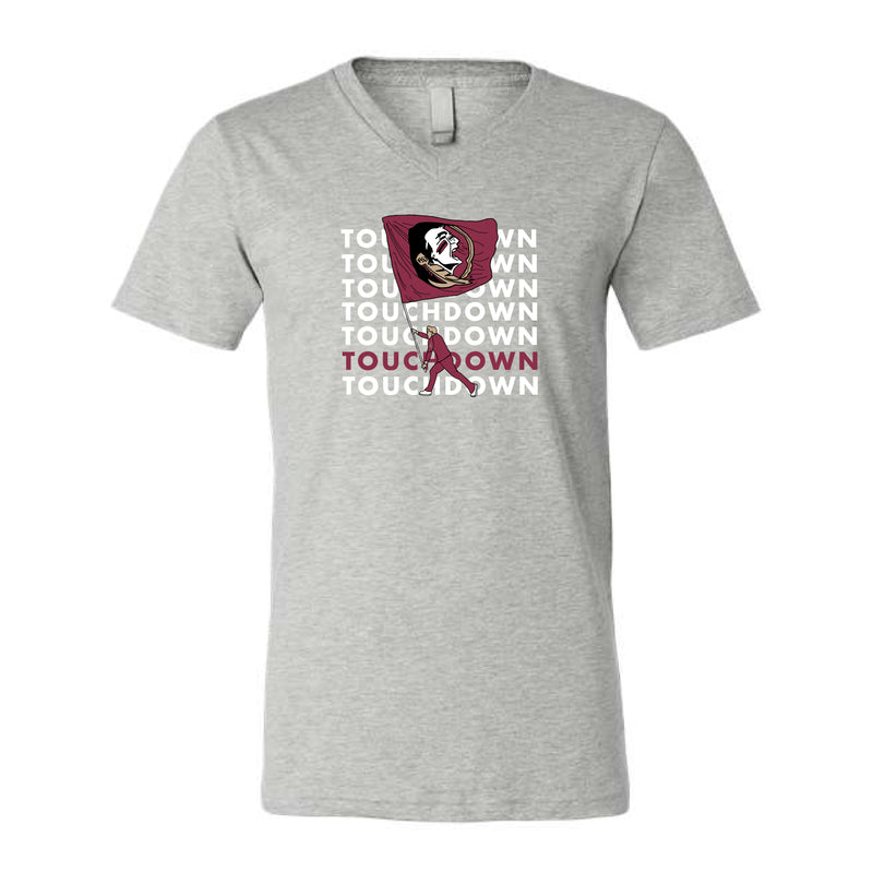 The Touchdown Seminoles | Athletic Heather V-Neck Tee