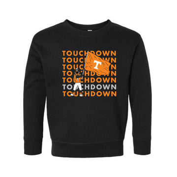 The Touchdown Smokey | Toddler Black Sweatshirt