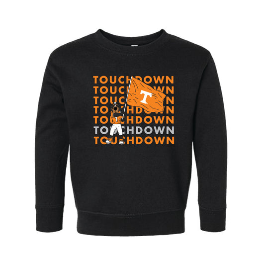The Touchdown Smokey | Toddler Black Sweatshirt