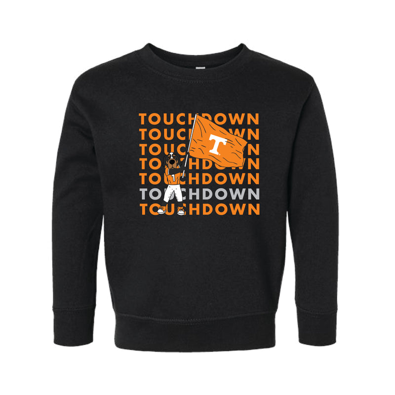 The Touchdown Smokey | Toddler Black Sweatshirt