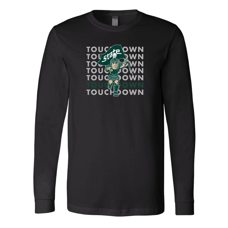 The Touchdown Sparty | Black Long Sleeve