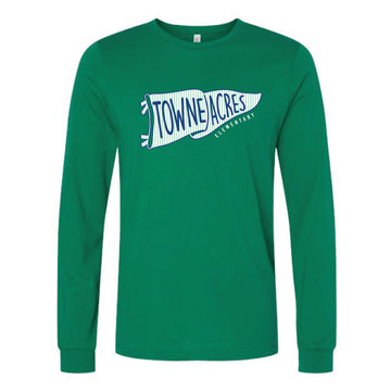 The Towne Acres Flag | Adult Kelly Long Sleeve Tee