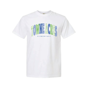The Towne Acres Multi Arch | Adult White Tee