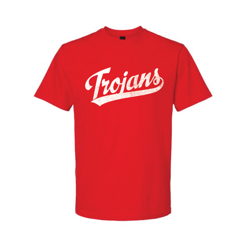 The Trojans Swoosh | Red Tee