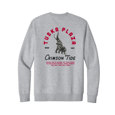 The Tuska Plaza Tradition | Light Heather Grey Crewneck Sweatshirt