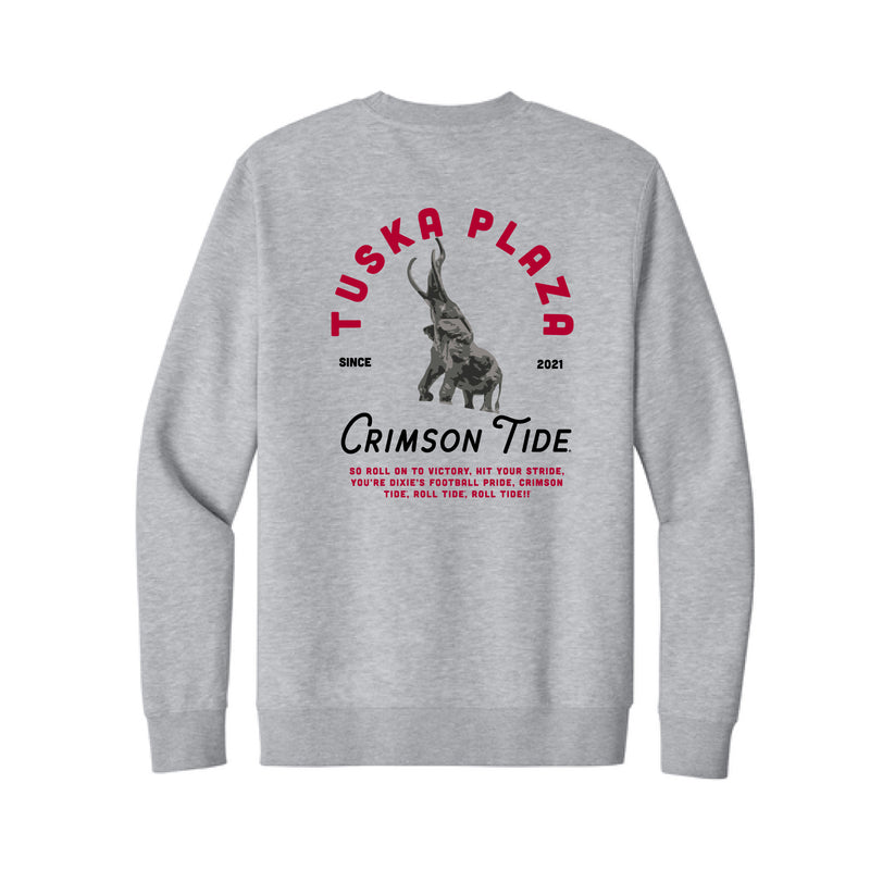 The Tuska Plaza Tradition | Light Heather Grey Crewneck Sweatshirt
