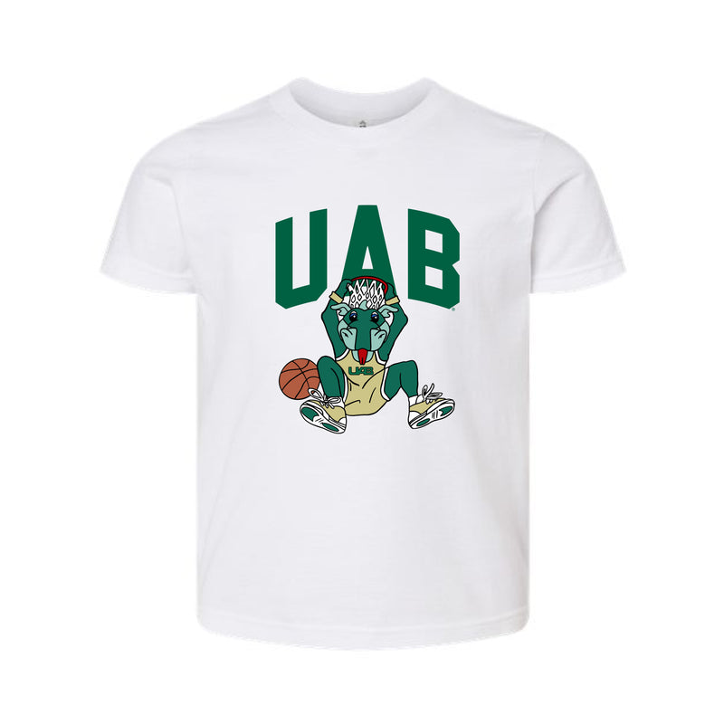 The UAB Basketball | Youth White Tee