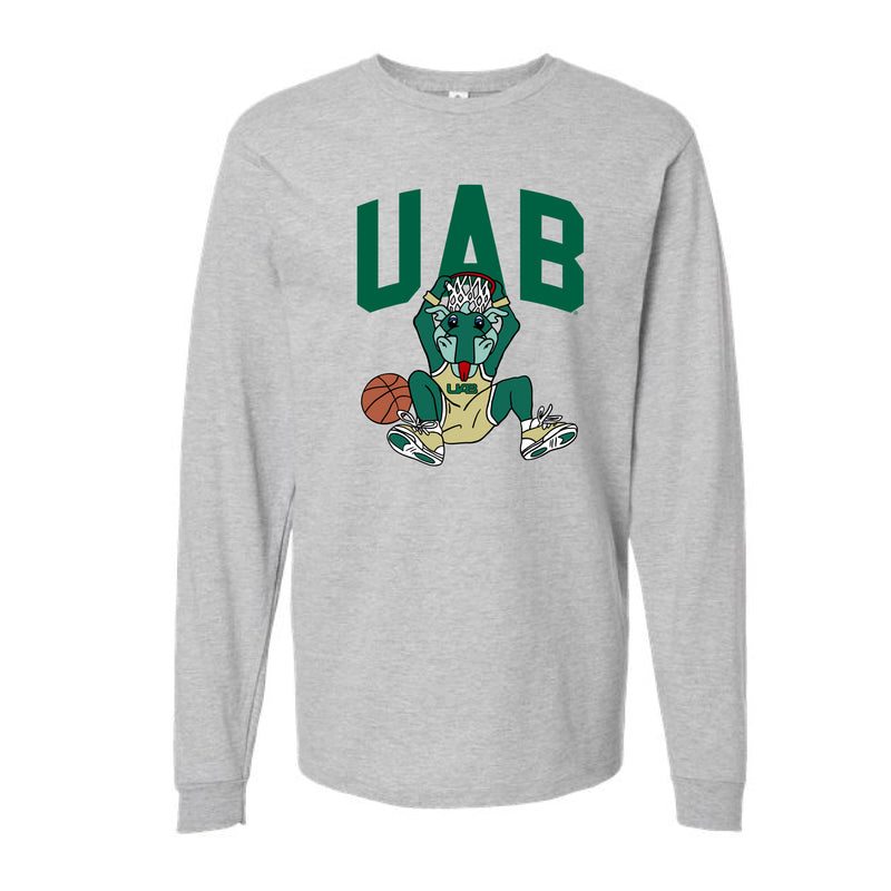 The UAB Basketball | Heather Grey Long Sleeve