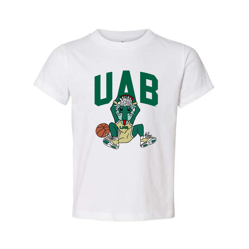 The UAB Basketball | Toddler White Tee