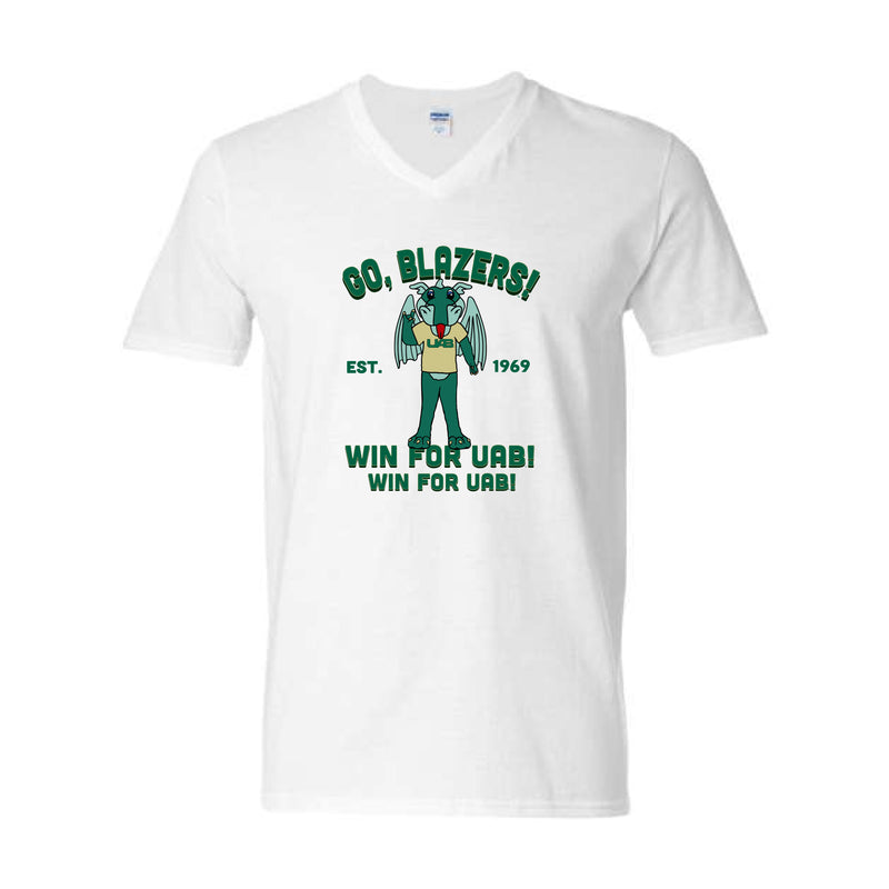 The UAB Blazers (1969) | White V-Neck Tee