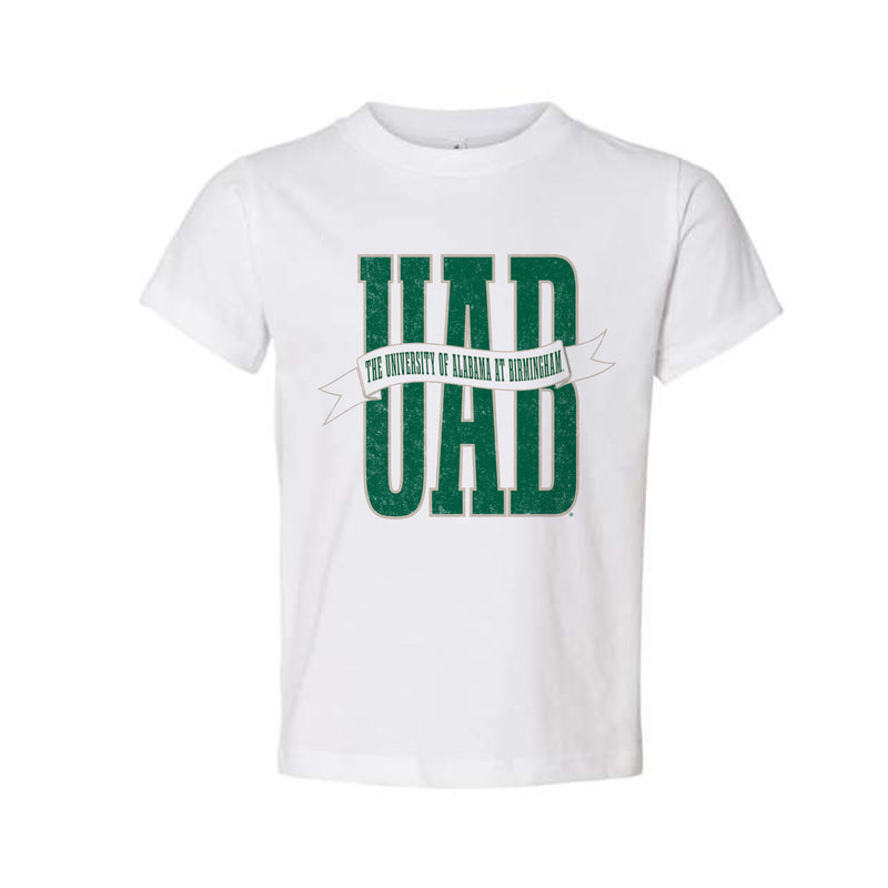 The UAB Banner | Toddler White Tee