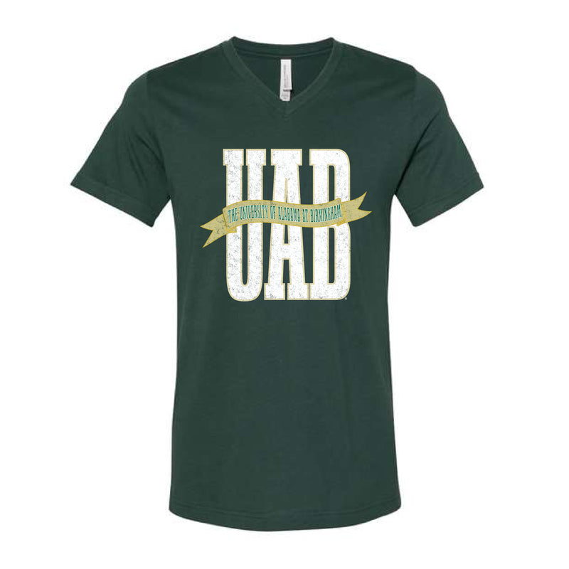 The UAB Banner | Forest V-Neck Tee