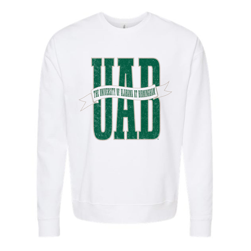 The UAB Banner | White Sweatshirt