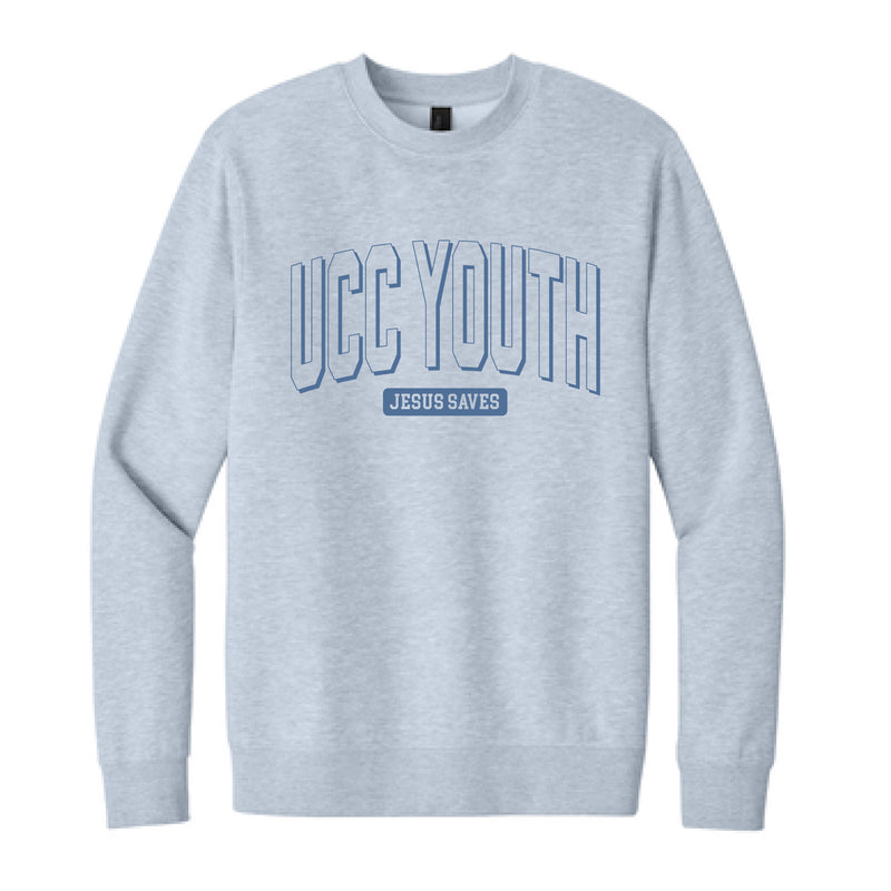 The UCC Youth Arch | Adult Light Heather Grey Fleece Crew