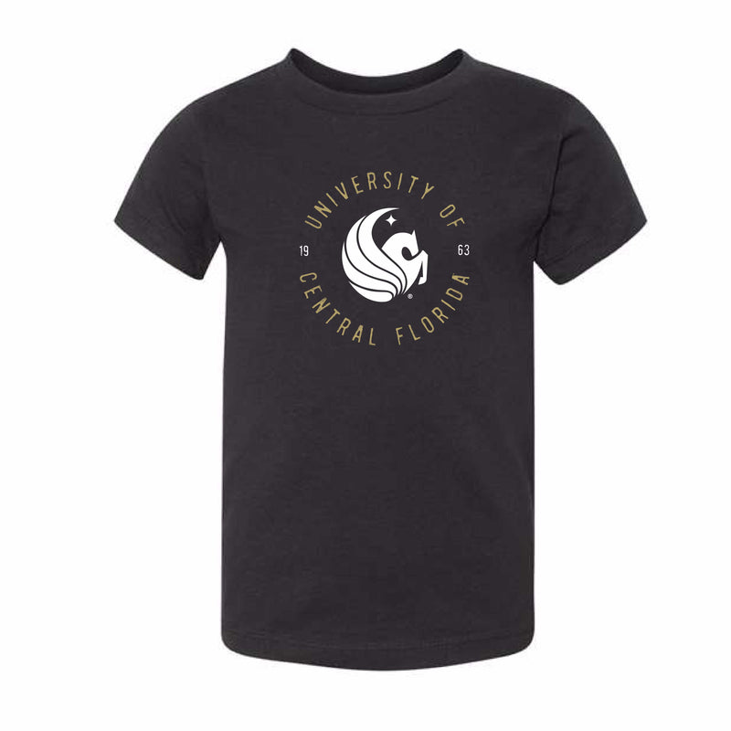 The UCF 1963 Circle | Toddler Black Tee